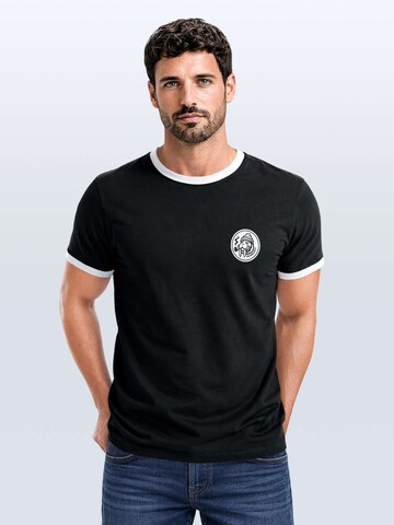Neverless Shirt 'Walross' in Black: front