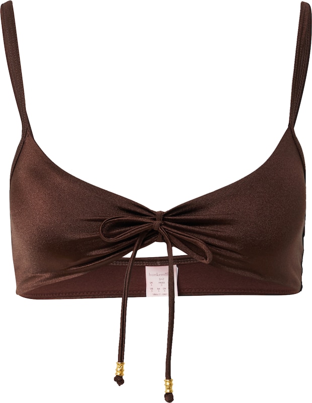 Hunkemöller T-Shirt Bikinitop 'Cleo' in Dunkelbraun Hunkemöller T-Shirt Bikinitop 'Cleo' in Dunkelbraun