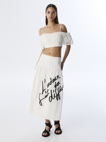 Twist Top 'Poplin' in Wit