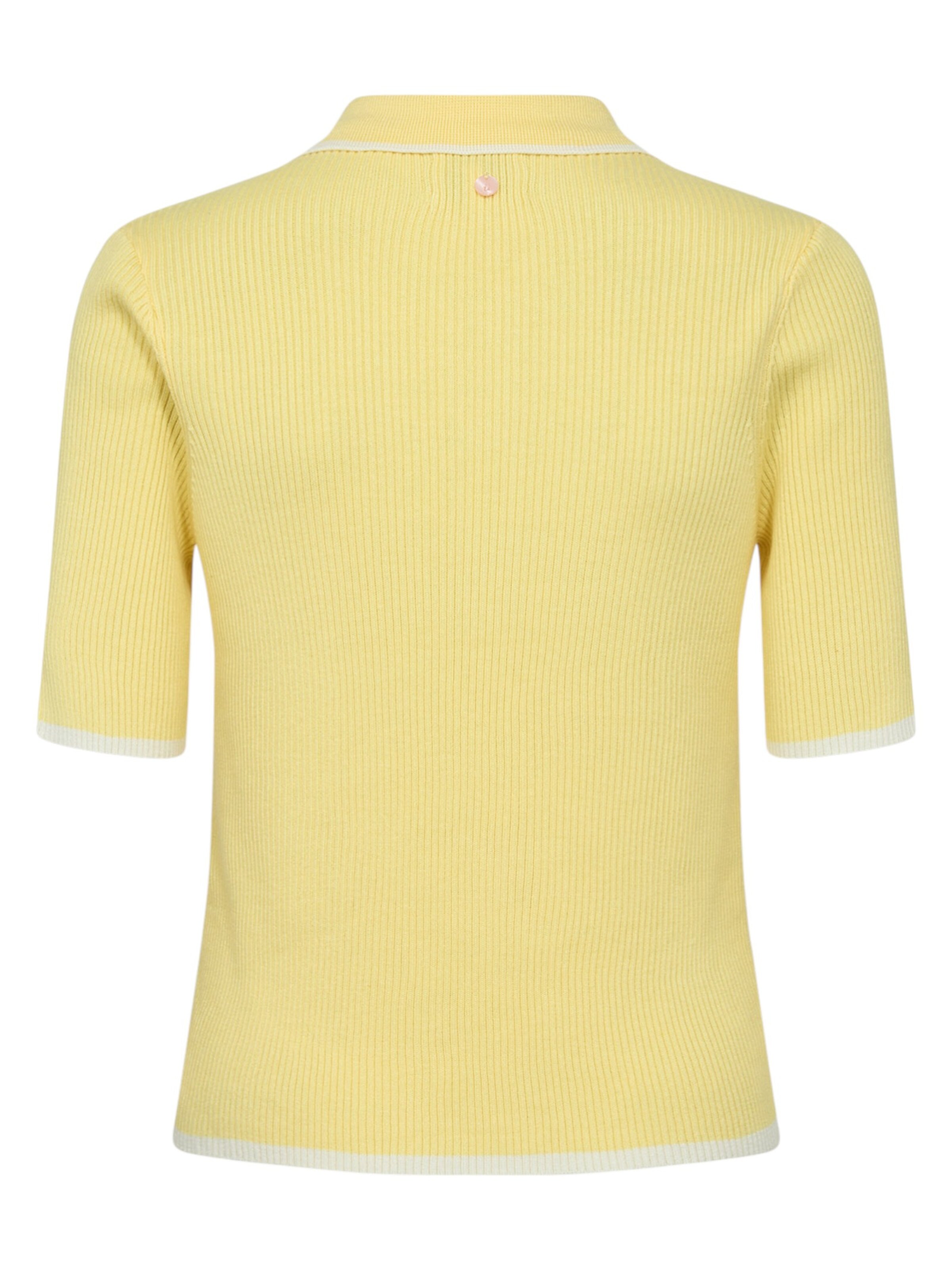 NÜMPH Strickpullover mit Halbarm 'NUALORA PULLOVER' in Gelb