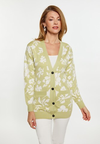 Cardigan Usha en vert : devant