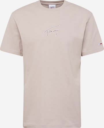 Tommy Jeans T-Shirt in Braun: predná strana