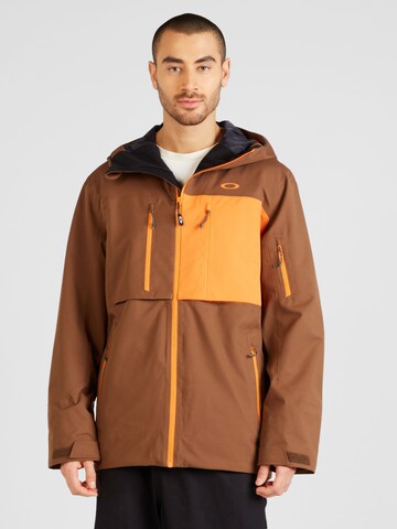 OAKLEY Athletic Jacket 'KENDALL RC' in Brown: front