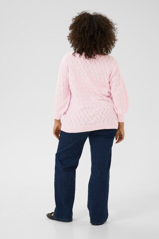 KAFFE CURVE Sweater 'Anita' in Purple