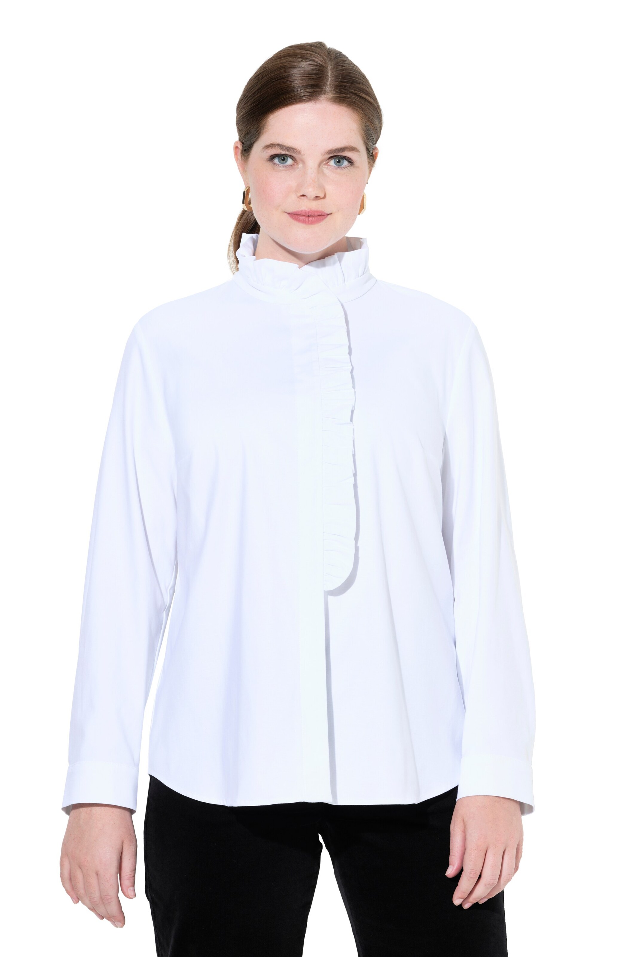 Ulla Popken Bluse in Weiß: Vorderseite