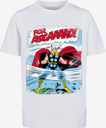 T-Shirt 'Marvel Thor Asgard' F4NT4STIC en blanc : devant