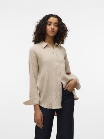 VERO MODA Blouse 'VMNatali' in Grey: front