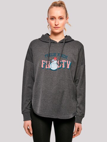F4NT4STIC Sweater 'Feelin Kinda Frosty Snowman' in Grey: front