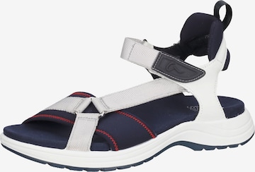 ARA Hiking Sandals in White: front