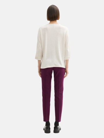 TOM TAILOR Slimfit Hose 'Mia' in Lila