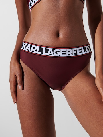 Karl Lagerfeld Bikinibroek in Rood