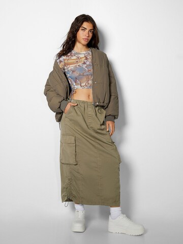 Bershka Skirt in Green