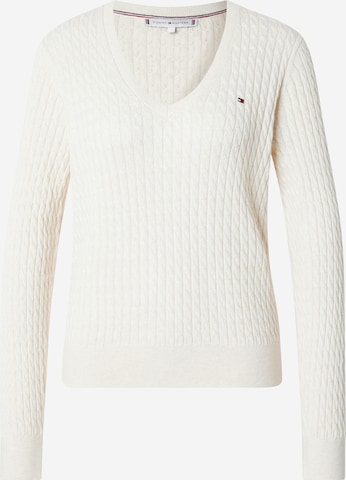 smėlio TOMMY HILFIGER Megztinis: priekis