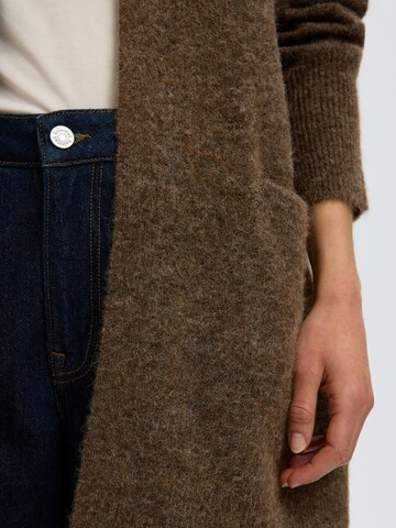 Cardigan SELECTED en marron