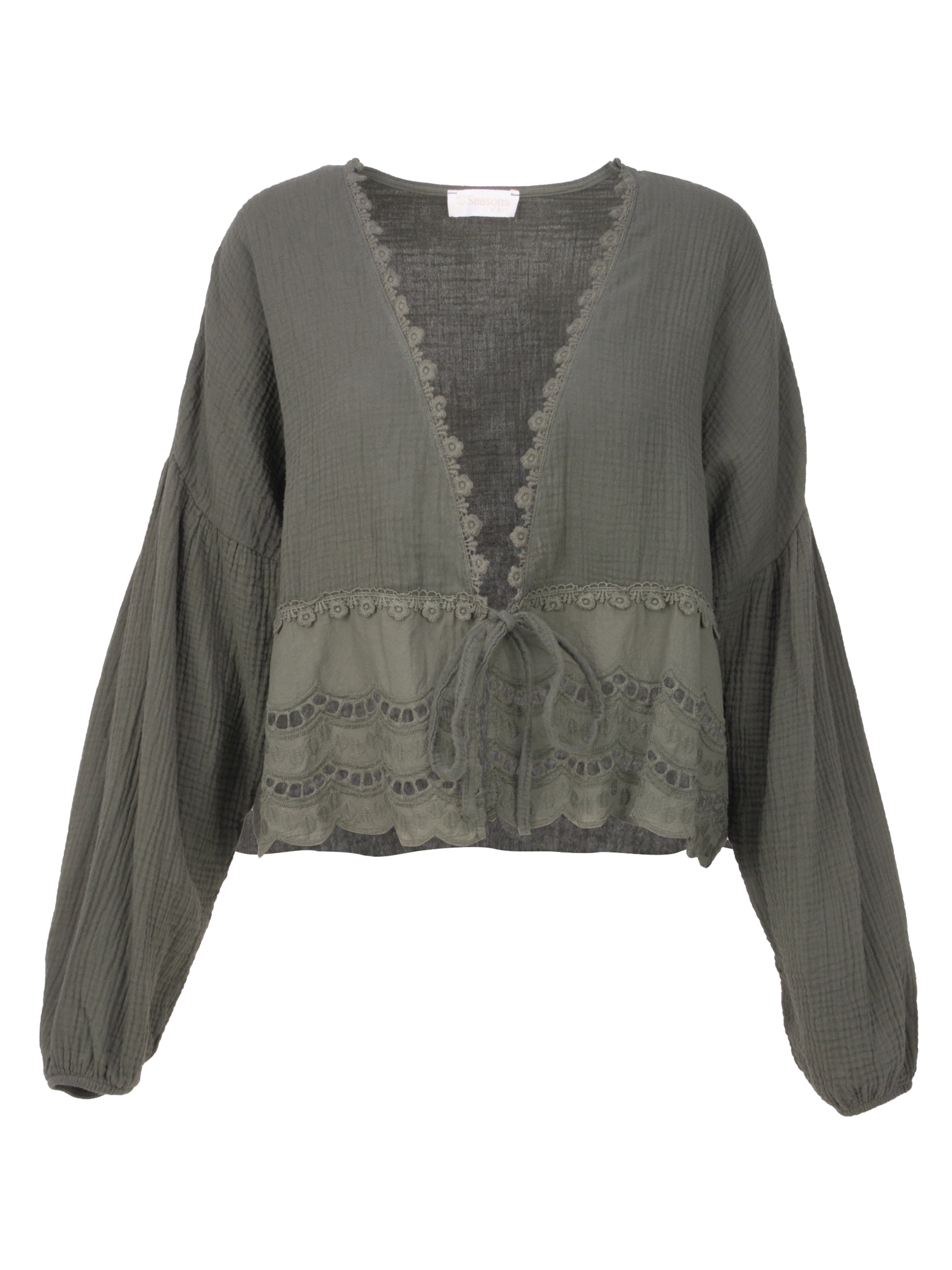 Seasons of April Blouse 'Laura' in Green: front