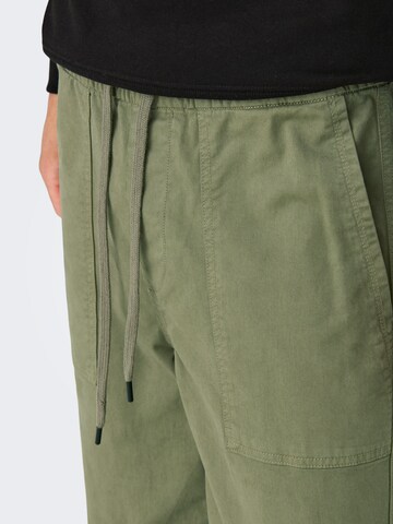 Loosefit Pantalon 'ONSSINUS' Only & Sons en vert