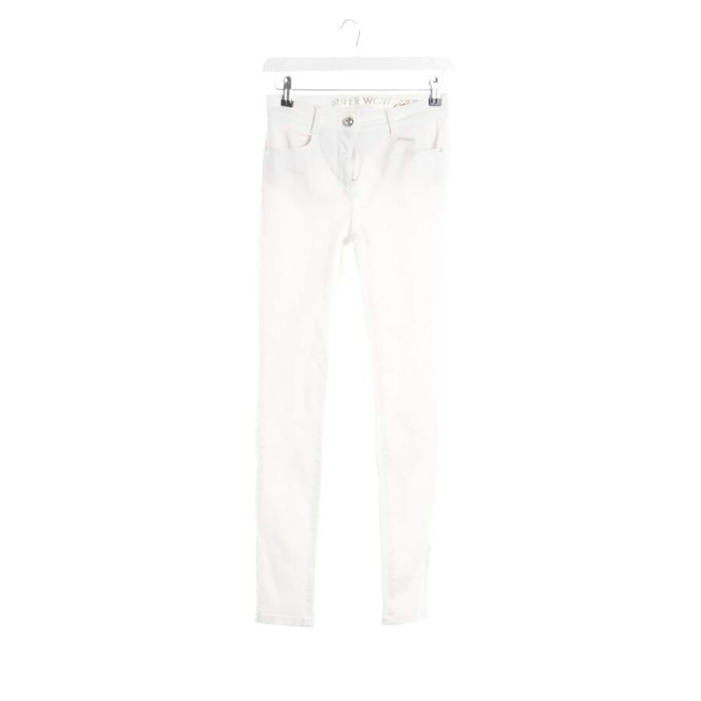 PATRIZIA PEPE Jeans in 27 in White: front