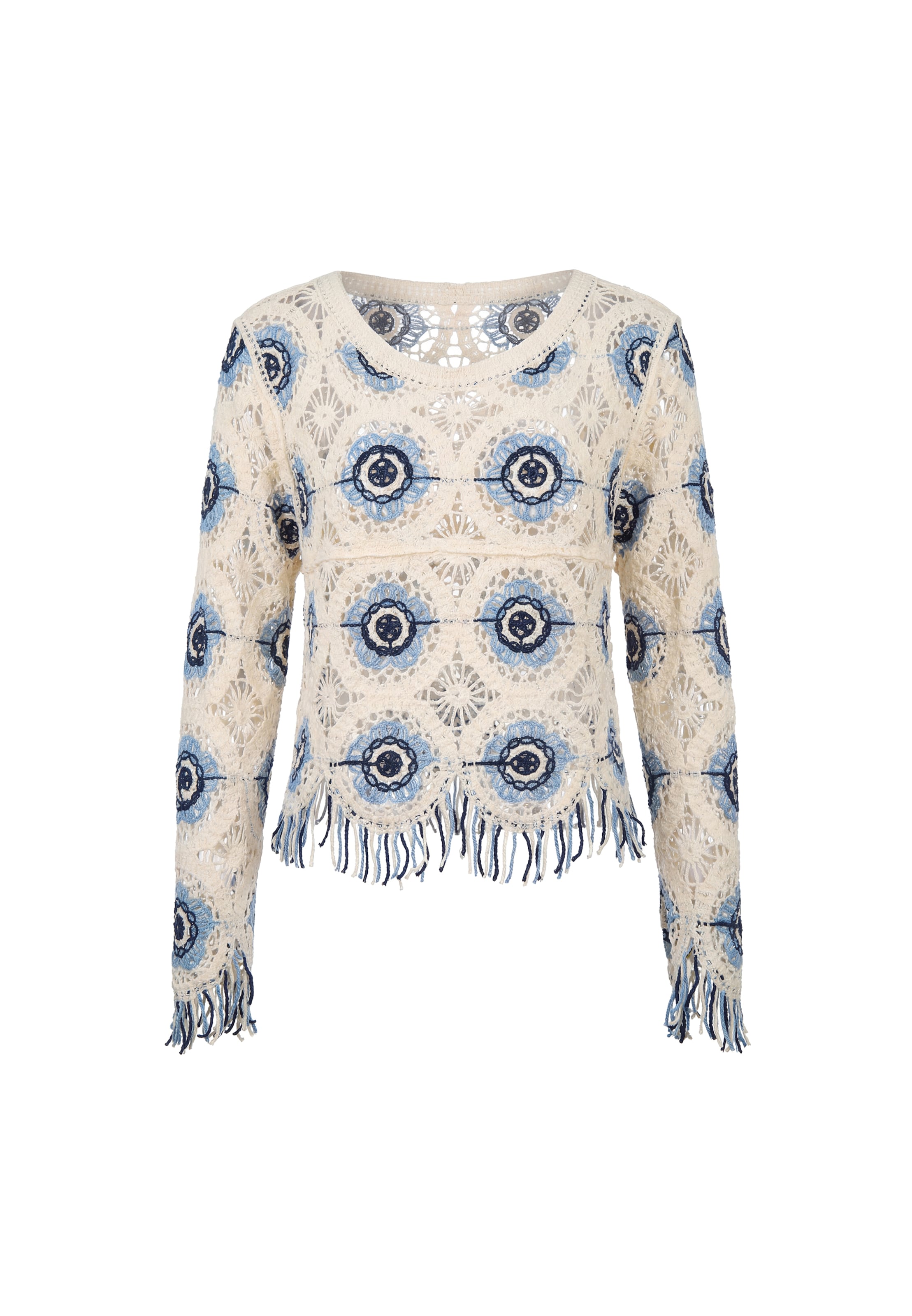 usha FESTIVAL - Jersey en beige: frente