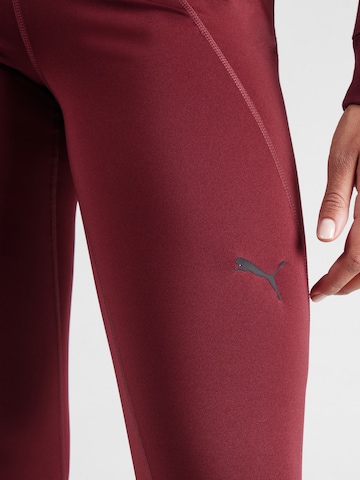 PUMA Skinny Sportnadrágok 'TAD ESSENTIAL' - piros