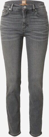 BOSS Slimfit Jeans 'JACKIE' in Grau: predná strana