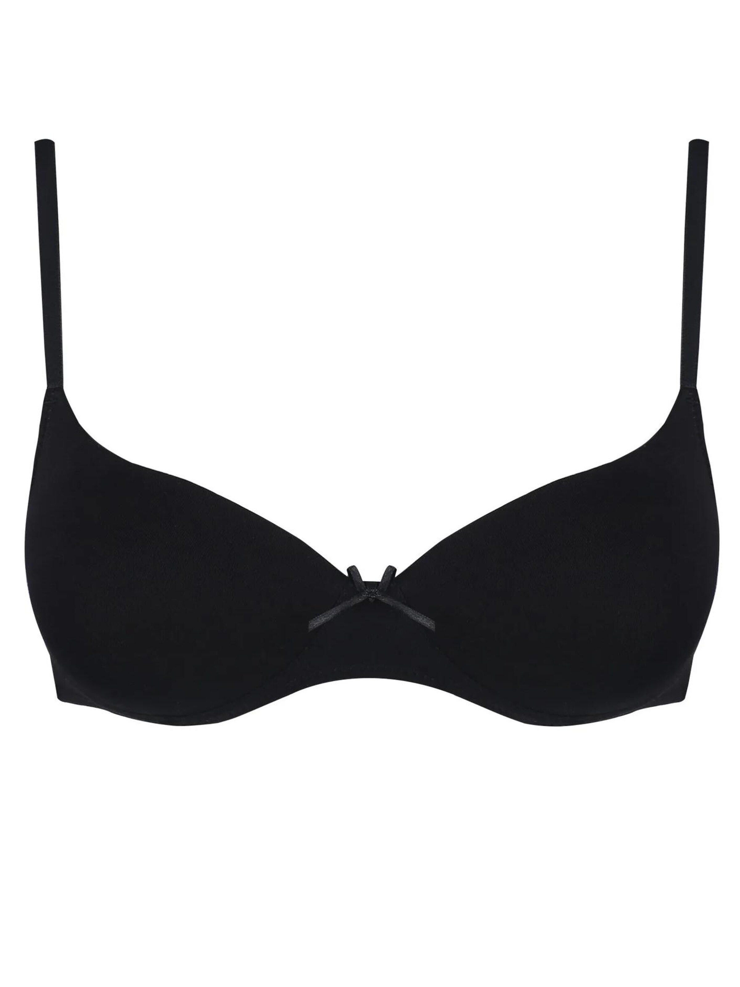 Key T-shirt Bra 'Biustonosz TBM 120' in Black: front