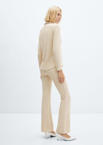 MANGO Bootcut Broek 'Demi' in Wit