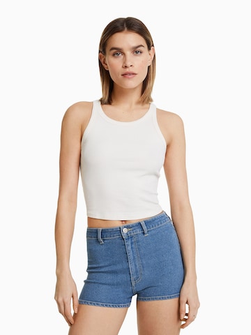 Bershka Skinny Jeansy w kolorze niebieski: przód