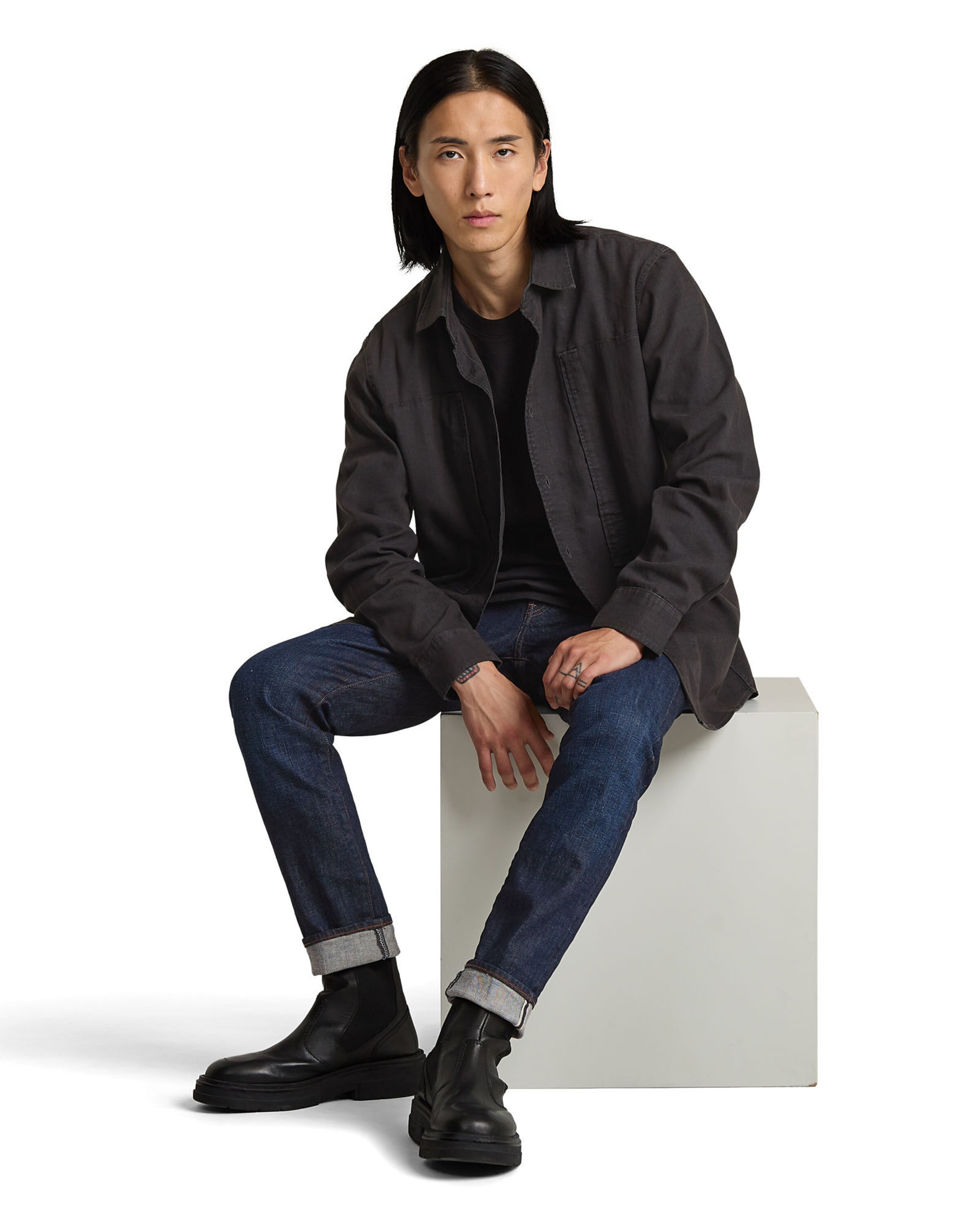 G-STAR Regular fit Button Up Shirt in Grey