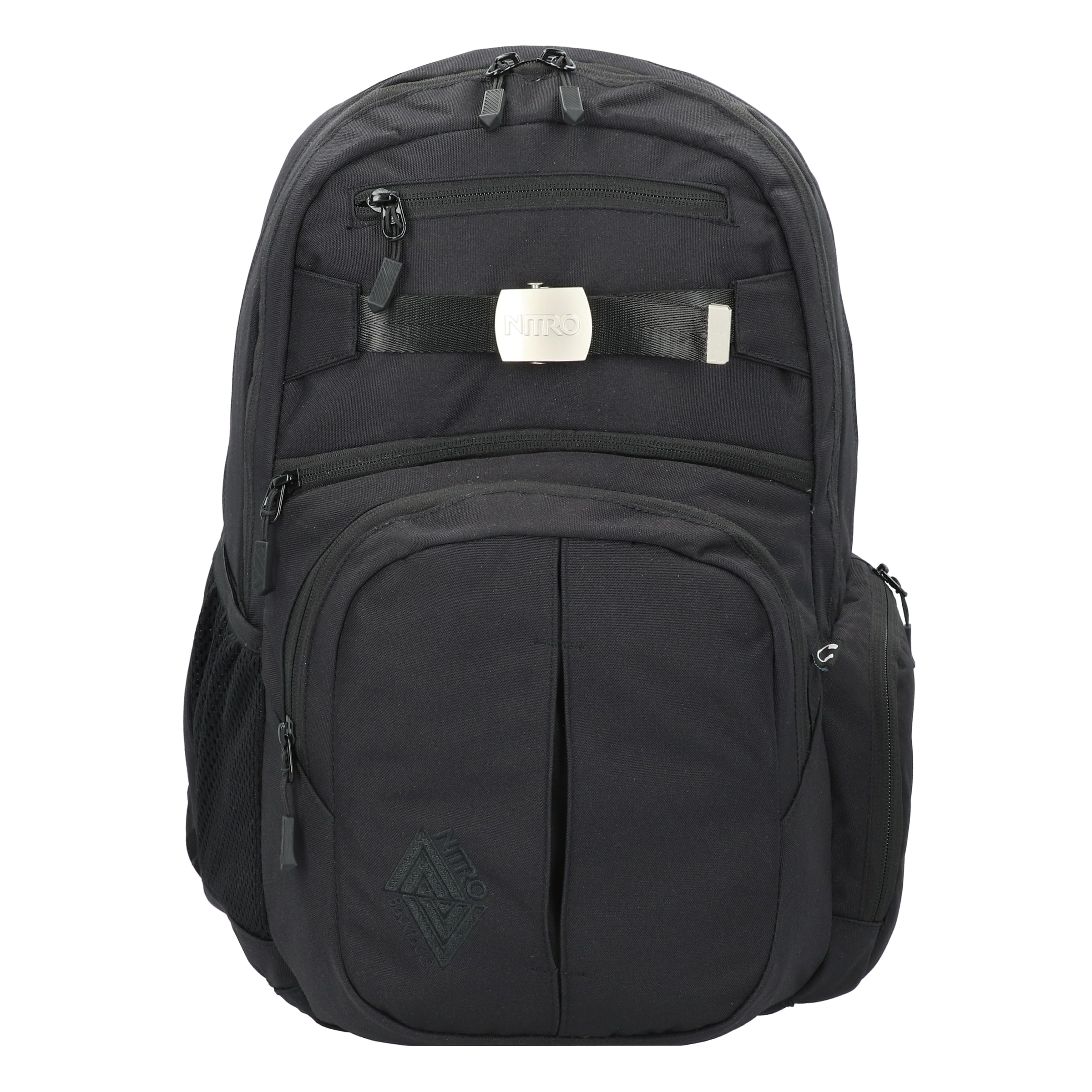 NitroBags Backpack in Black: front