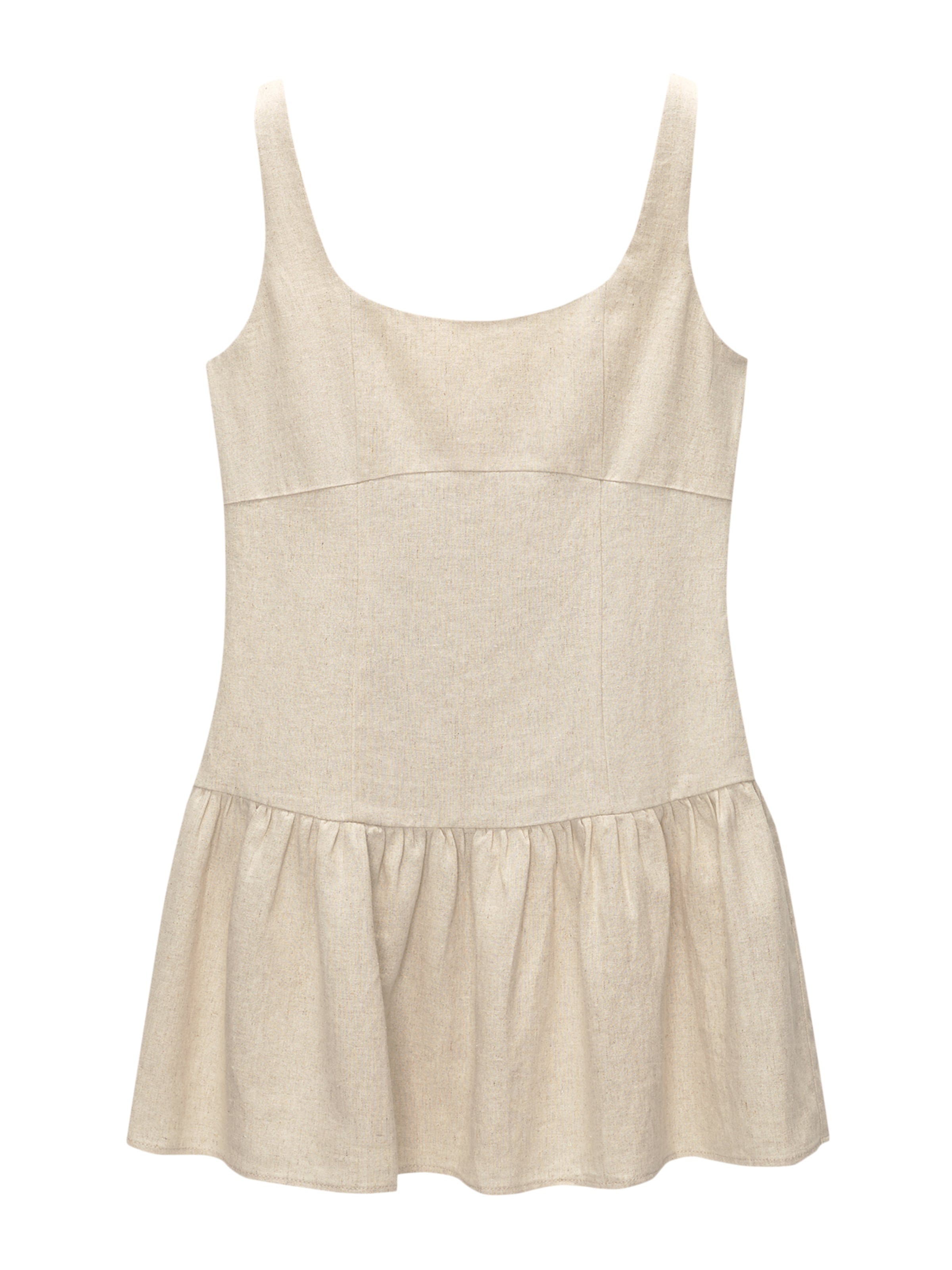 Pull&Bear Sommarklänning i beige: framsida