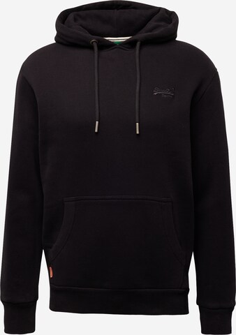 Superdry Sweatshirt 'ESSENTIAL' i sort: forside