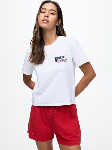 Pull&Bear Tričko – bílá