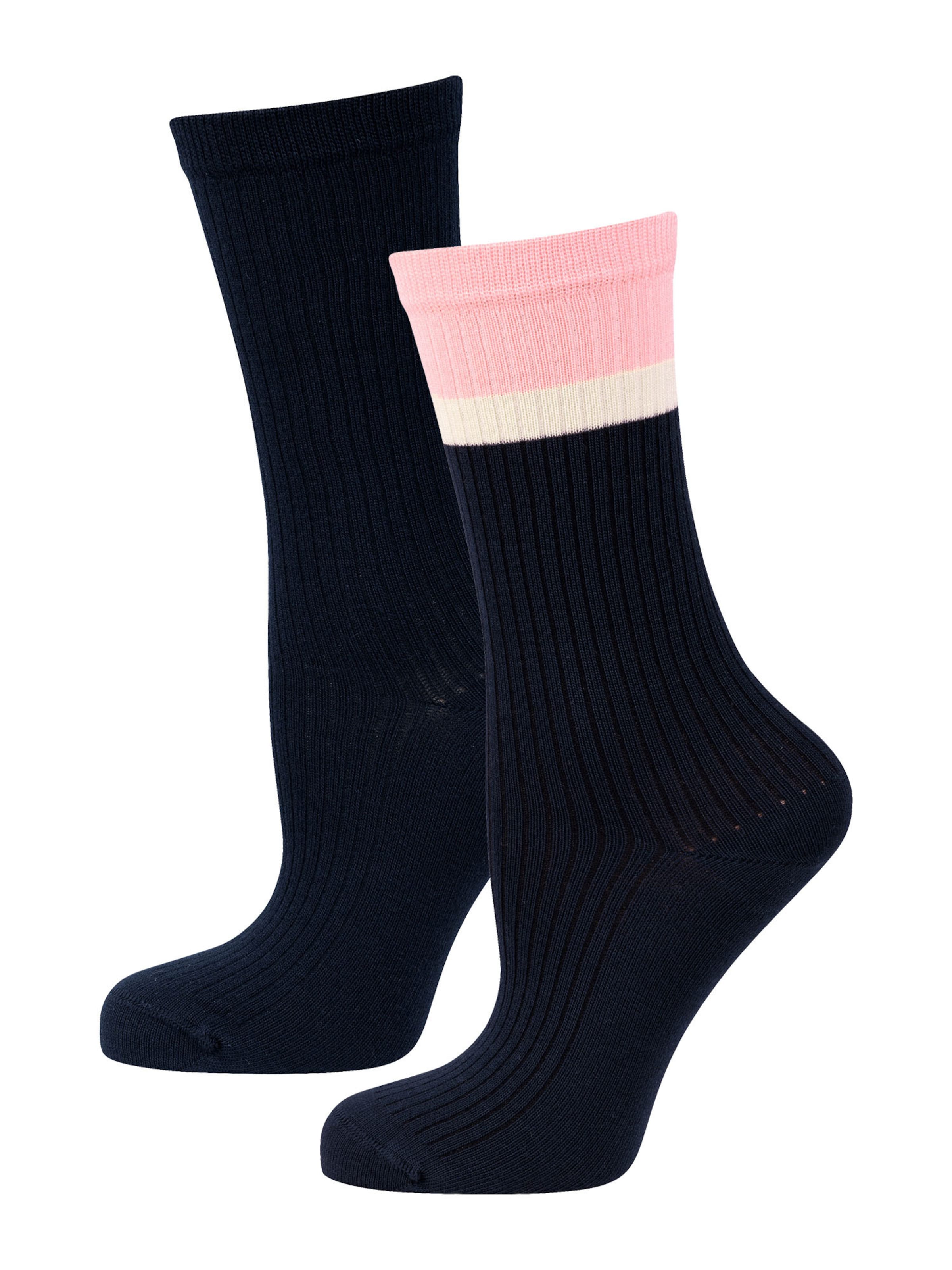 Nur Die Socks ' Soft Modal Ripp ' in Blue: front