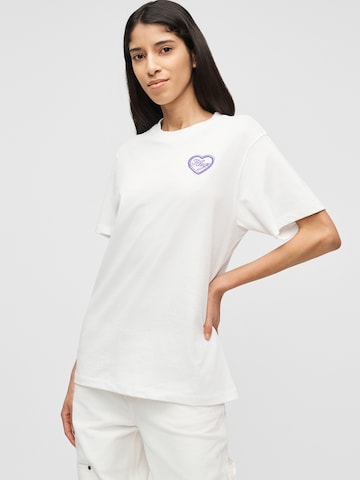 HUGO Tričko 'Vintage' – bílá