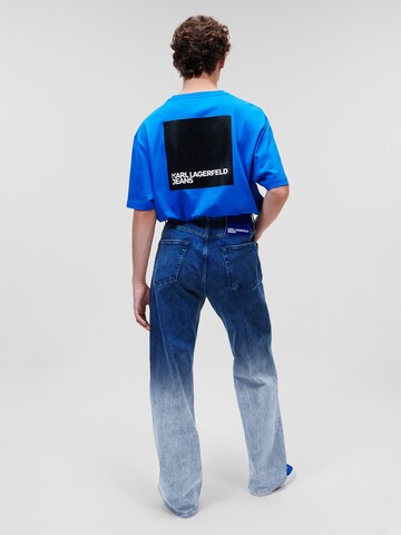 KARL LAGERFELD JEANS - Loosefit Calças de ganga em azul