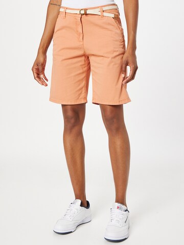 TOM TAILOR Normální Chino kalhoty – oranžová: přední strana