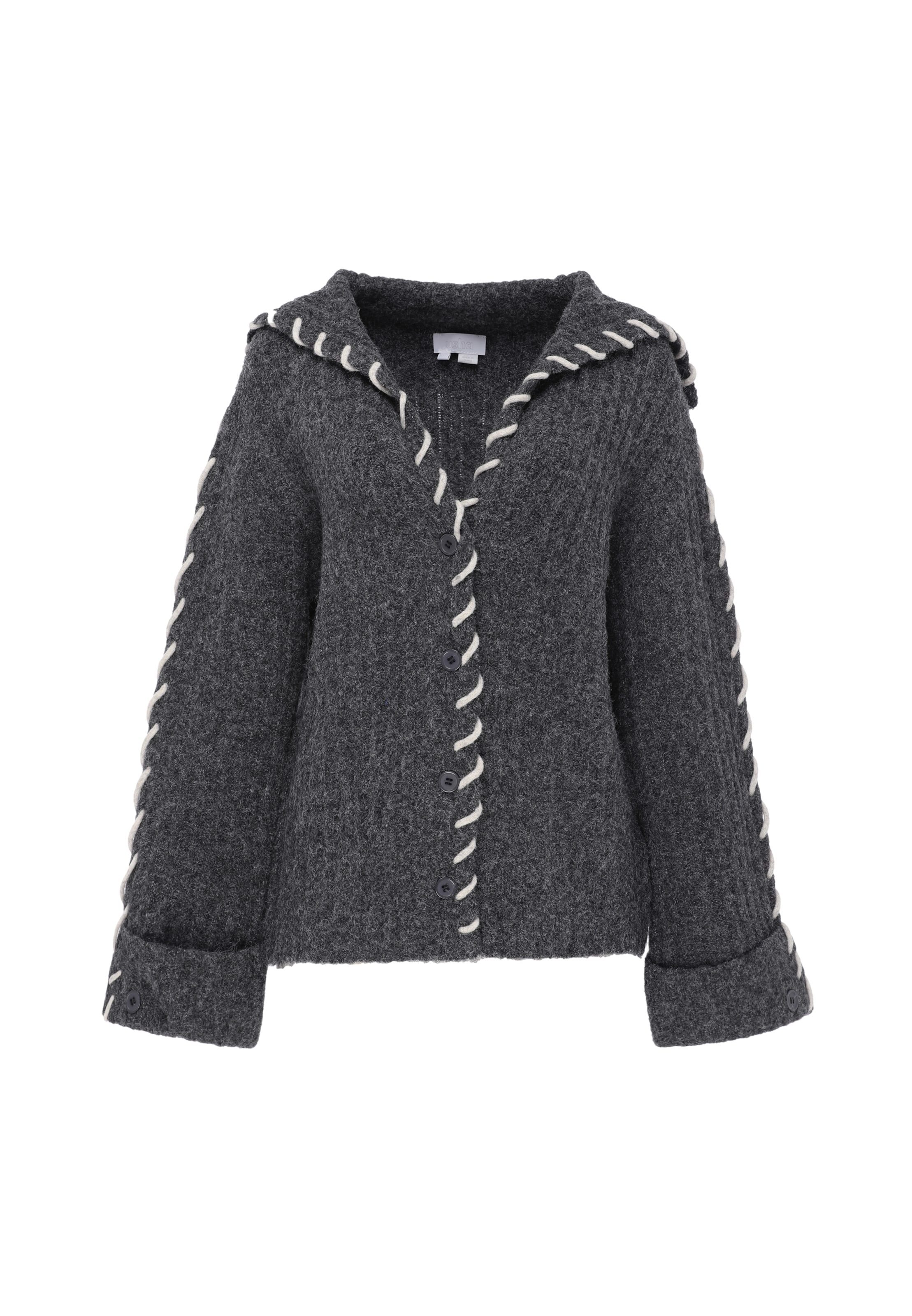usha WHITE LABEL - Cárdigan en gris: frente