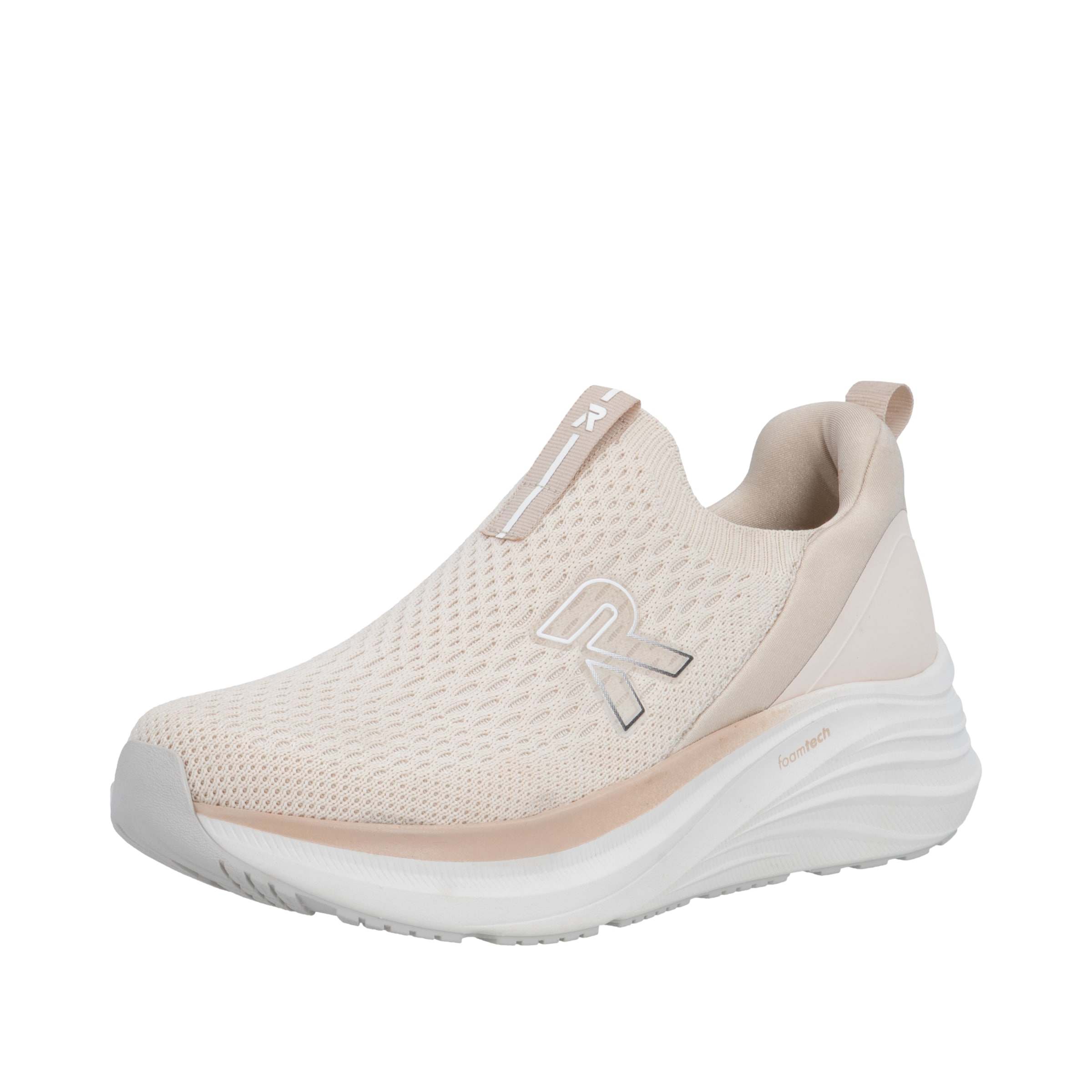 Rieker Sport Slip-Ons in Beige: front