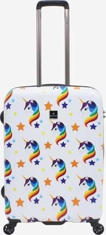 Saxoline Suitcase 'Unicorn' in Mixed colors: front