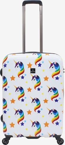 Saxoline Suitcase 'Unicorn' in Mixed colors: front