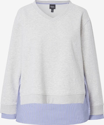 Sweat-shirt Ulla Popken en gris : devant