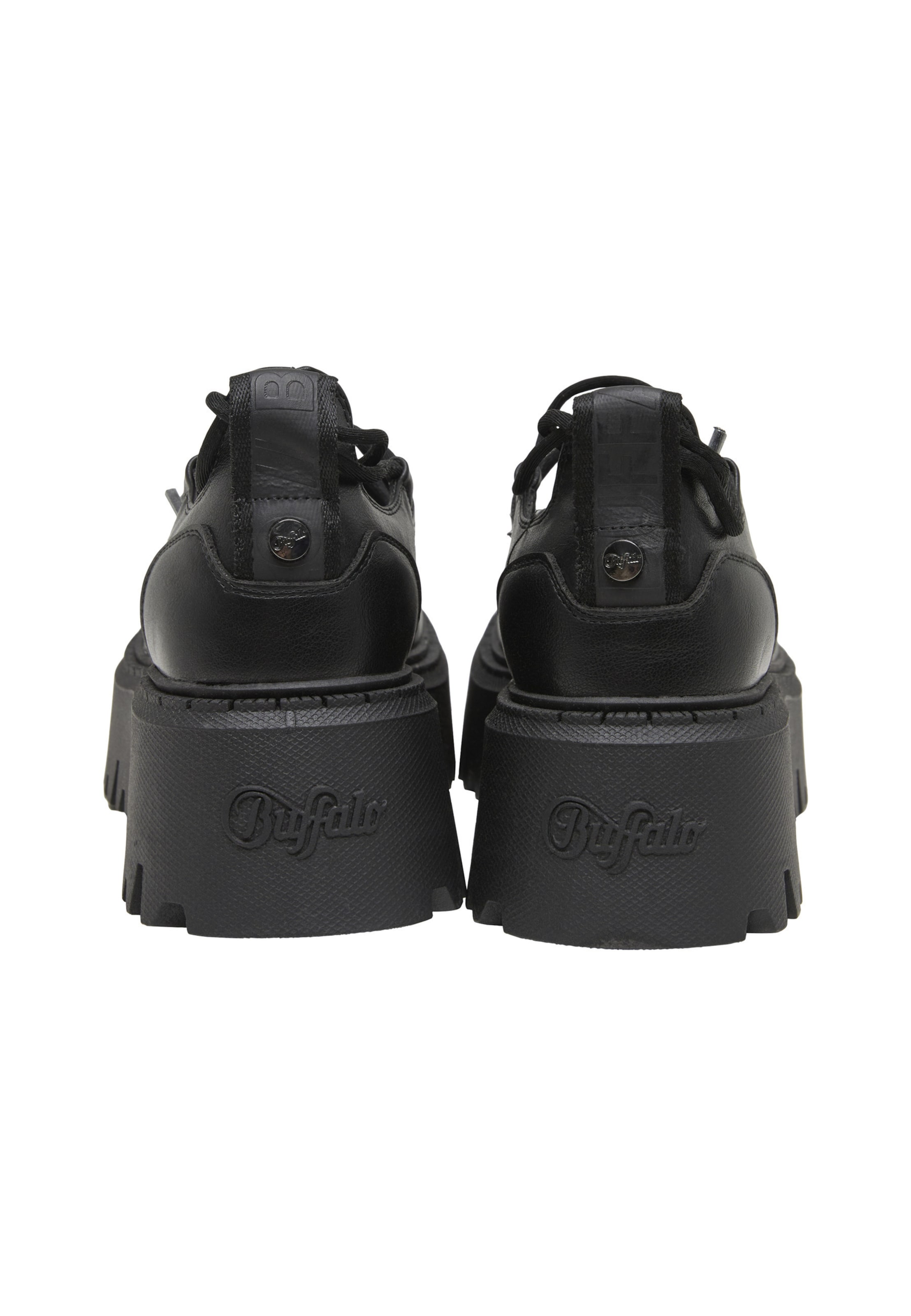 BUFFALO - Sapato com atacadores 'Aspen Ghillie' em preto
