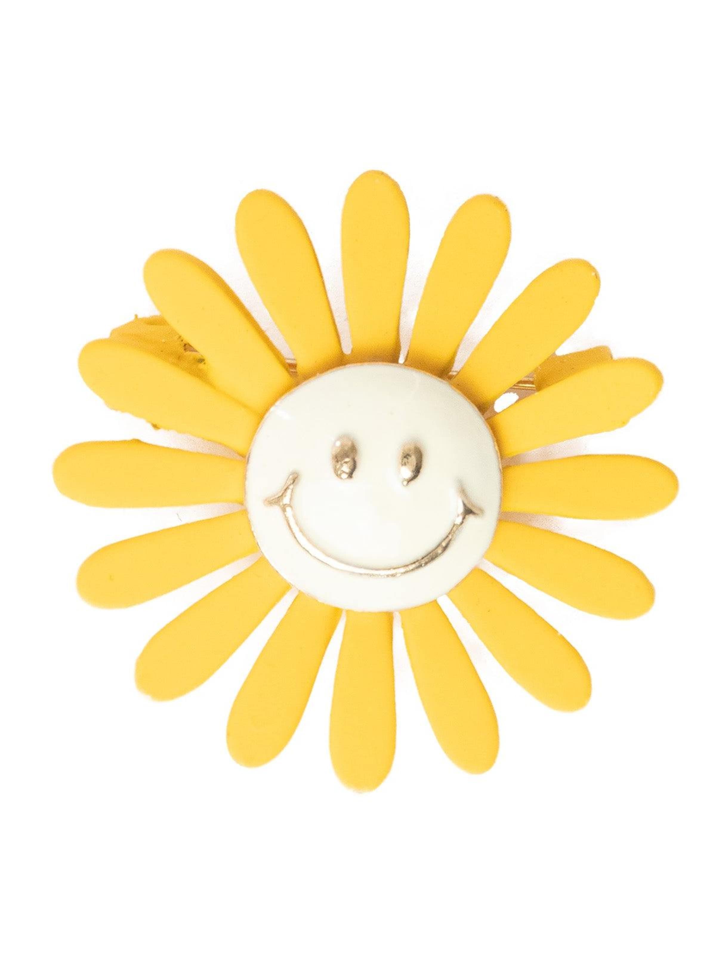 MayTree Brooch 'Brosche "Sonnenschein"' in Yellow: front