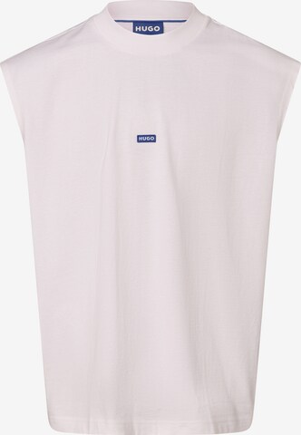 HUGO Shirt 'Navertz' in Wit: voorkant