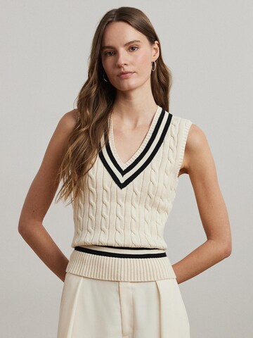 Lauren Ralph Lauren Knitted top in Beige: front