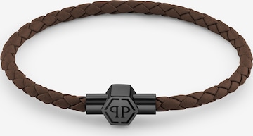 Philipp Plein Jewellery Bracelet 'Plein Tag' in Brown: front