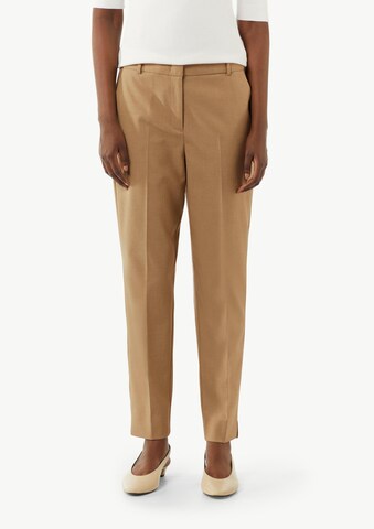 COMMA Slimfit Broek in Bruin