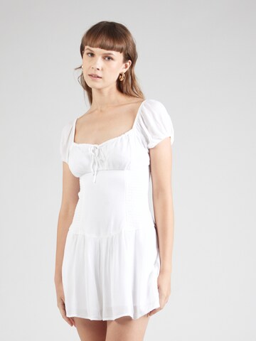 HOLLISTER - Vestido 'SOFIA' en blanco: frente