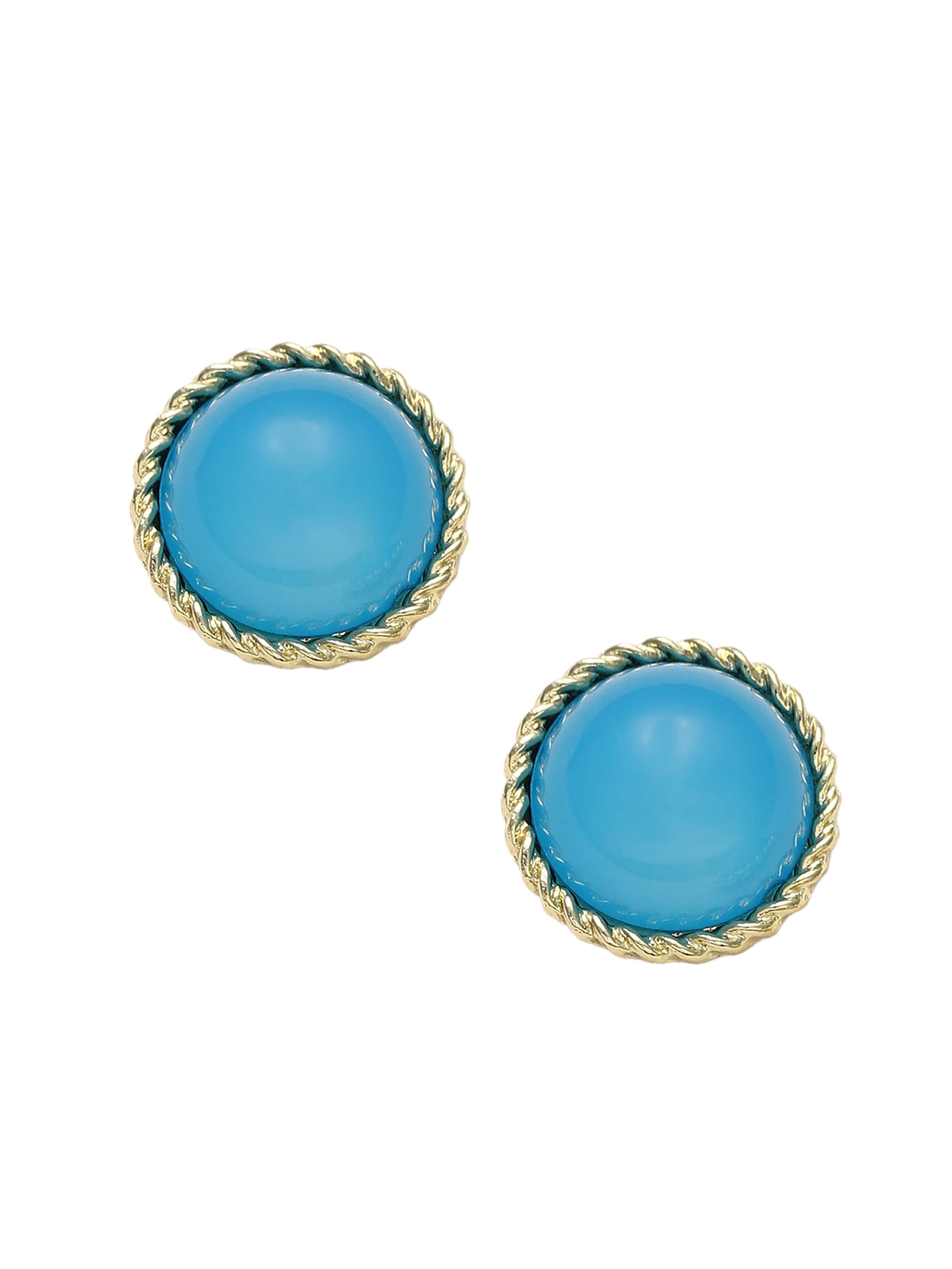 Boucles d'oreilles 'Sidney' SOHI en bleu : devant