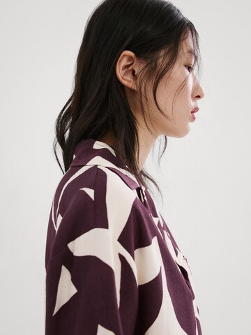 MANGO Blúz 'PLUMAS' - bézs